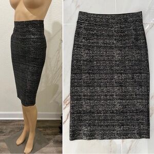 BCBGMaxAzria Textured Gray Pencil Skirt S